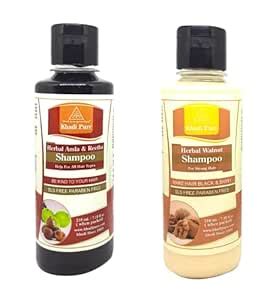 Buy Khadi Pure Amla Reetha Sls & Walnut Sls Shampoo/Hair Cleanser, 210 ...
