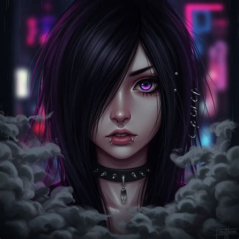 Emo anime girl pfp