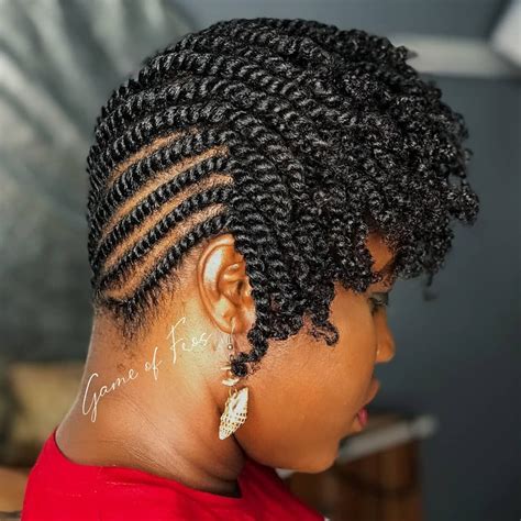 Flat Twist Hairstyles With Curls - Fade Haircut Styles