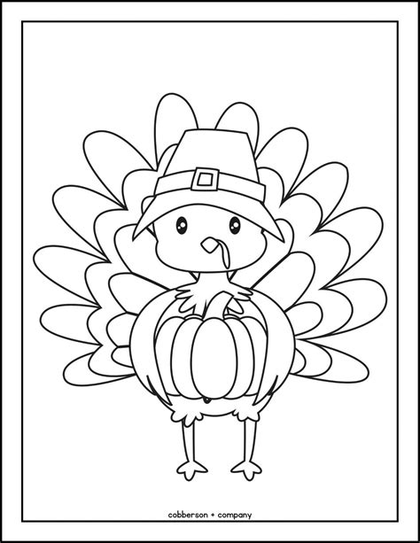 Thanksgiving Coloring Pages For Kindergarten Free Turkey Coloring Page