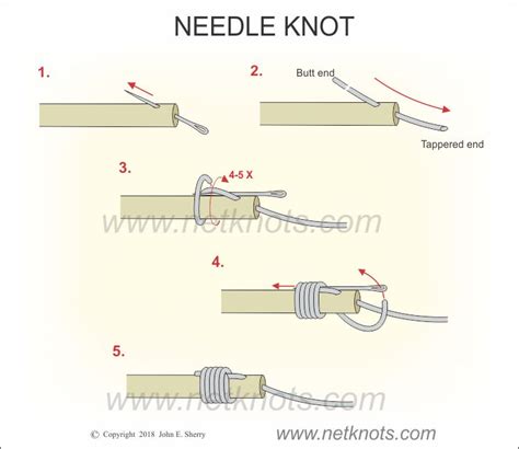 Needle Knot | How to tie the Needle Knot | All Knots Animated