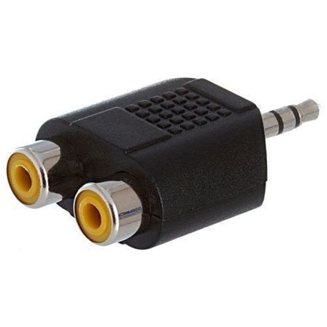 DIY Crafts 10X 3 5Mm Stereo Male to 2 RCA Female Adapter/Connector ...