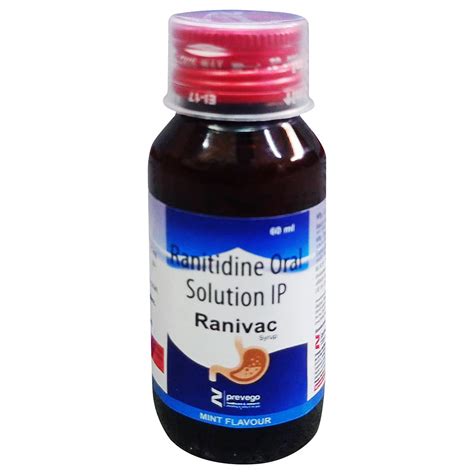Ranivac 75 mg Mint Flavour Syrup 60 ml | Uses, Side Effects, Price ...