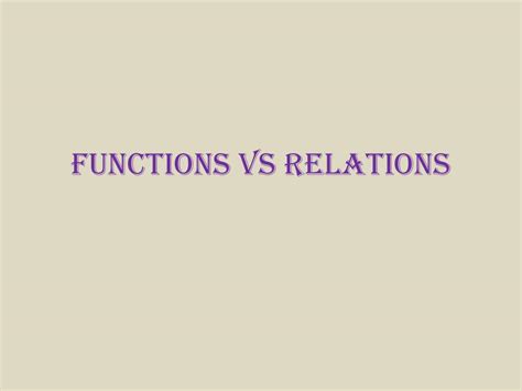 Image result for Relation Vs. Function