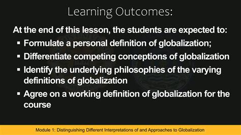 Module 1 Distinguishing Different Interpretations of and Approaches to ...