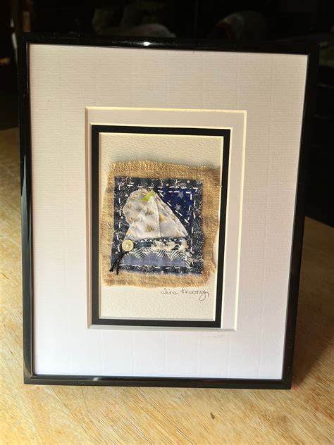 Framed Textile Art Abstract Original Art Outsider Art Home Decortextile ...