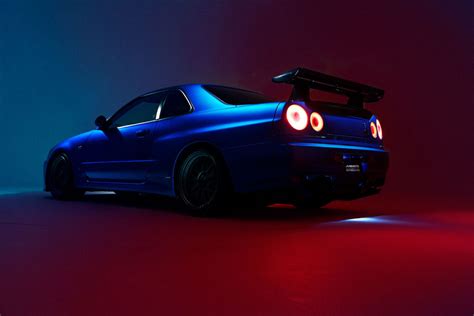 Built By Legends Revs Up The Dream: 650-HP Bayside Blue R34 GT-R Is The ...