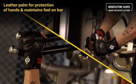 Buy Nivia Wristlock Weightlifting Gloves -Genuine Leather with 3 ...