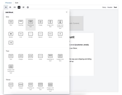 Easily Edit Your Email Layout