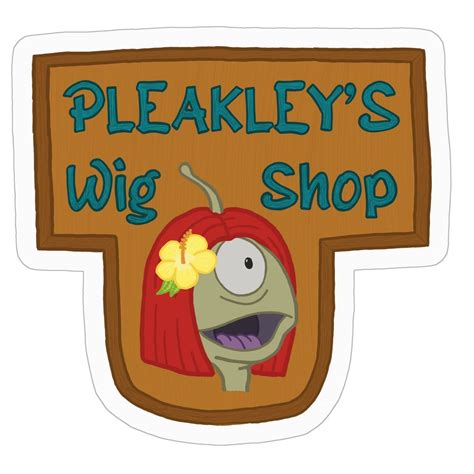 Lilo and Stitch Pleakley's Wig Shop Sticker 3 - Etsy