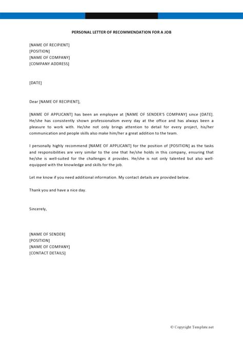 Image result for Personal Letter Example