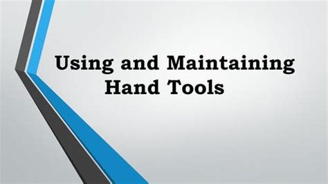 Using Hand Tools and Equipment 的图像结果