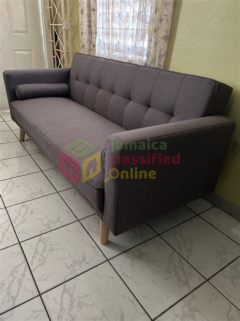 For Sale: Sofa Bed, Grey Linen - Spanish TOwn
