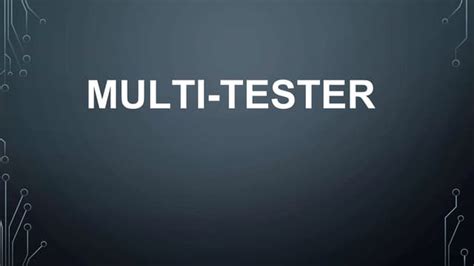 Image result for Multifunction Tester Parts