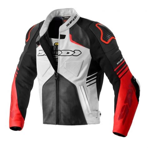 Spidi Bolide Perforated Leather Black Red Jacket