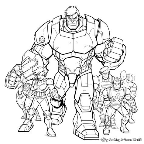 Hulk Coloring Page Avengers