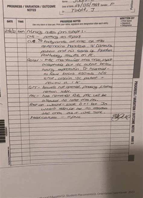 Image result for Written Progress Notes