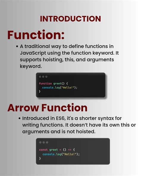 Image result for JavaScript Function vs Const Arrow