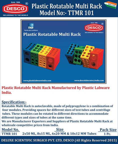 Plastic Rotatable Multi Rack - Manufacturers, Vendors & Exporter India