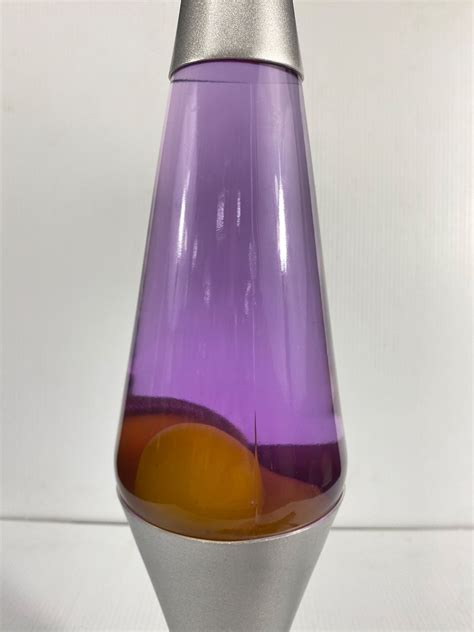 Schylling Inc Lava Lamp Original Pink & Orange Wax Bubbles w/Silver ...