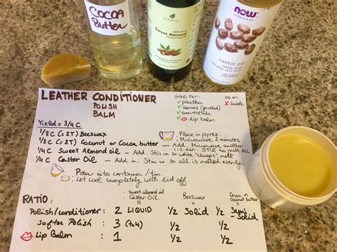 Diy leather cleaner conditioner – Artofit