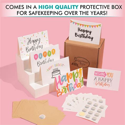 Seymour Butz Bulk Pack of 120 Happy Birthday Cards - 6 Designs, India ...