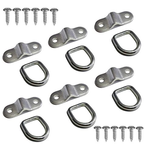LE KAPMOZ D Rings Tie Down Anchors Hooks for Trailer Truck Bed Bracket ...