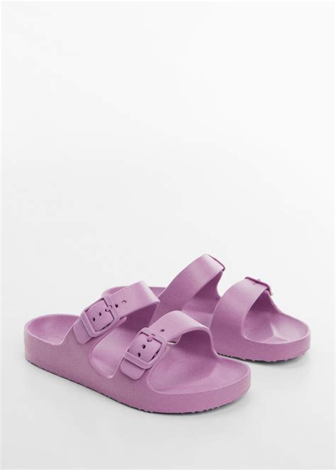 Flip flops buckles - Girls | MANGO OUTLET United Kingdom