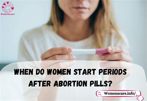 When do women start periods after abortion pills?