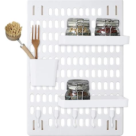 Regalo Peg Board - Home Organizer Pegboard Wall Organize with Self ...