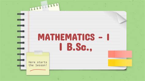 Mathematics Notes | KCS