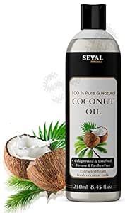 Seyal Coconut Oil Pure & Organic Cold Pressed Unrefined (250ml ...