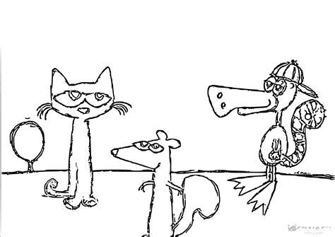 Pete The Cat Printable Coloring Pages