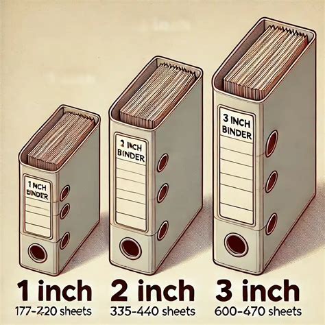Choosing the Right Binder Size: A Guide to 1 Inch, 2 Inch, and 3 Inch ...