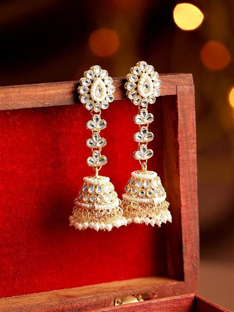 Shop Exquisite Collection of Gold Plated Jhumka Earrings – Rubans