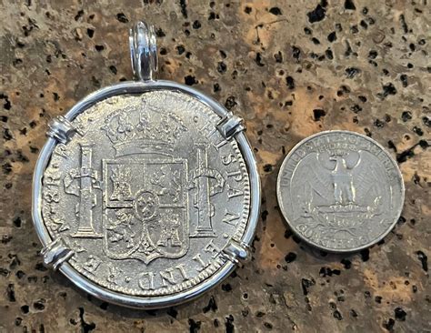 El Cazador Shipwreck Treasure coin Pirate Piece of Eight Pendant ...