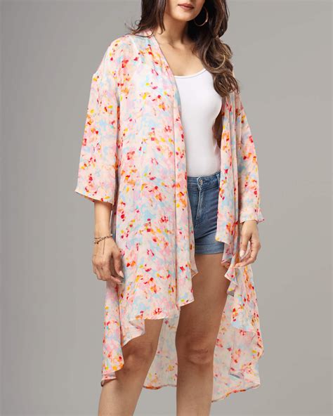 Trendy Tye And Dye Waterfall Shrug For Women – Fabcurate