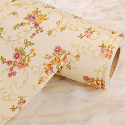 Wolpin Wall Sticker Botanical Wallpaper (45 x 500 cm) DIY Self Adhesive ...