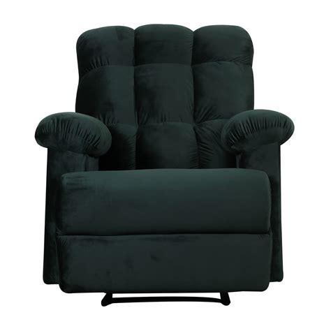 ALCANES Swaden MOLFINO Fabric Single Seater Irish Green Manual Recliner ...