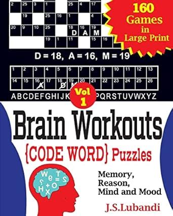 Buy Brain Workouts Code Word Puzzles: 1 Book Online at Low Prices in ...