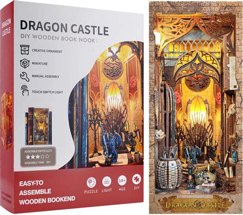 Dragon Castle 3D Puzzles DIY Book Nook Kit,DIY India | Ubuy