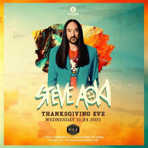 Buy Tickets to Steve Aoki - SAN ANTONIO in San Antonio on Nov 24, 2021