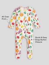 Somersault - Healthy Veggies Footed Cotton Sleepsuit | Soft ...