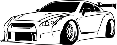 Buy Nissan GTR R35 Libertywalk JDM Skyline Vinyl Wall Decal Online at ...