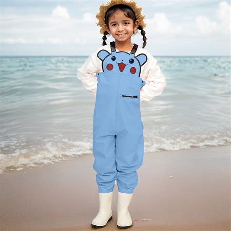 Kids Chest Waders for Toddler Children Youth Fishing Waders Kids Waders with Boots Waterproof ...