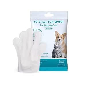 PETZ R US Pet Grooming Glove Wipes for Cats & Dogs - Deodorant ...