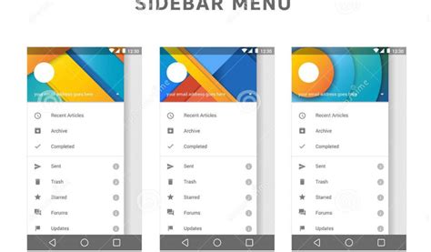 Image result for Android Main Menu Design