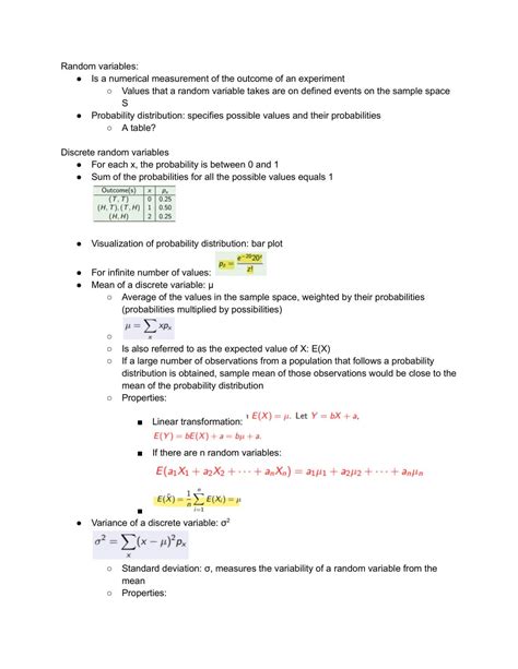 Statistics Random Variables 的图像结果