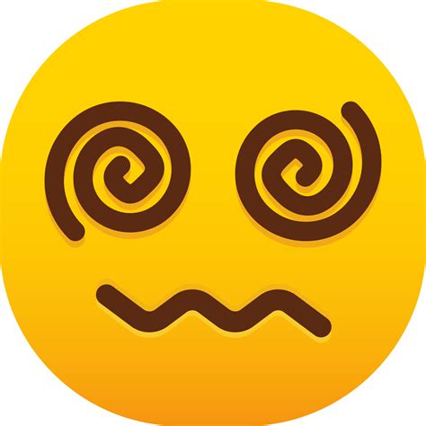 Face with Spiral Eyes emoji 20522261 PNG