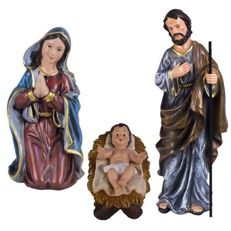 Queens of Christmas QC-NAT-12-HF 12 in. Holy Family Nativity Set - 3 ...